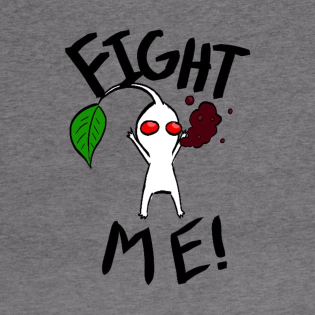 Fight Me! (White Pikmin) by risathefabulous